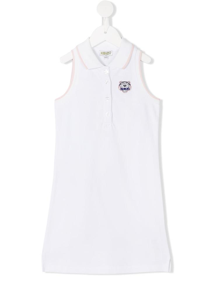 Kenzo Kids Polo Dress, Girl's, Size: 12 Yrs, White