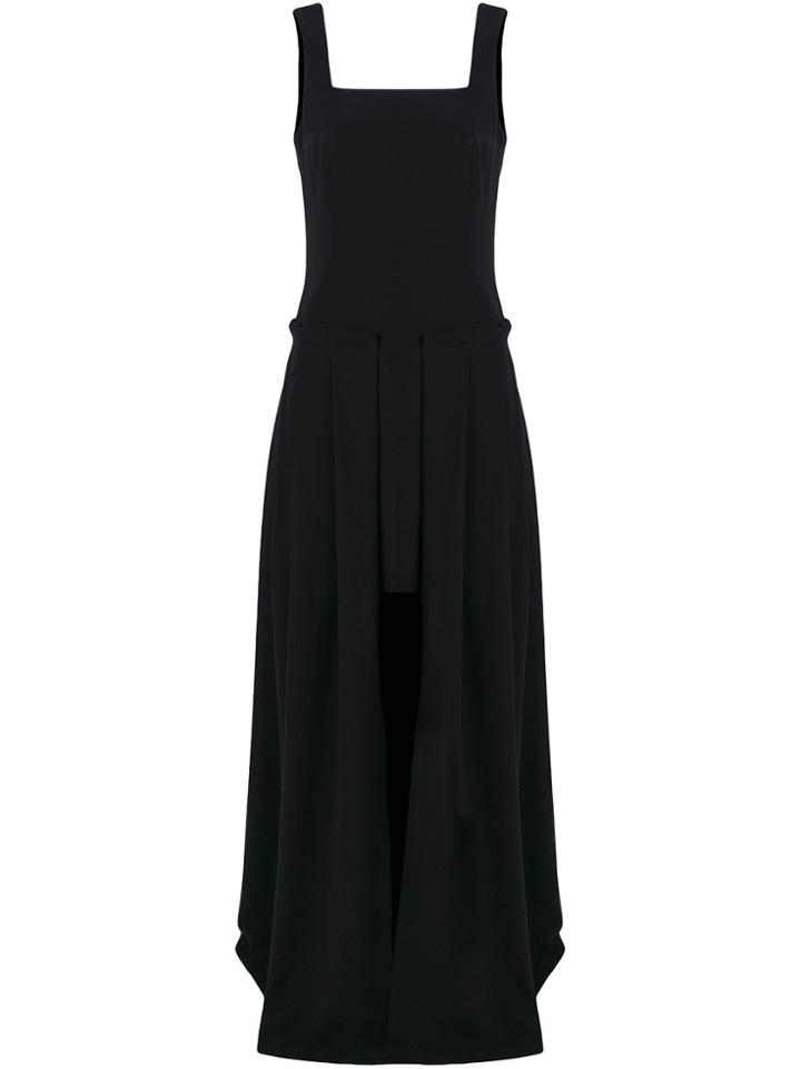 Marc Ellis Layered Skirt Gown - Black