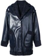 Opening Ceremony Reversible Shearling Coat - Blue