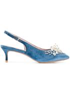 Essentiel Antwerp Pastis Embellished Pumps - Blue