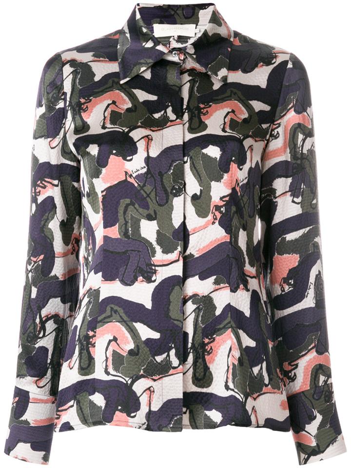 L'autre Chose Abstract Print Shirt - Multicolour