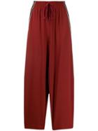 See By Chloé Appliqué Side Stripe Track Pants - Red