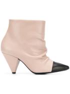 Marc Ellis Pointed Geometric Boots - Pink