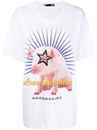 Love Moschino Adrenaline Pig T-shirt - White