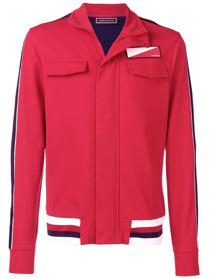 Hilfiger Collection Logo Patch Track Jacket - Red