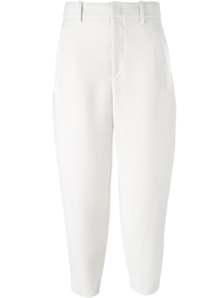 Isabel Marant 'armel' Trousers, Women's, Size: 36, White, Cotton/acetate/polyester