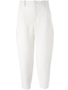 Isabel Marant 'armel' Trousers, Women's, Size: 36, White, Cotton/acetate/polyester