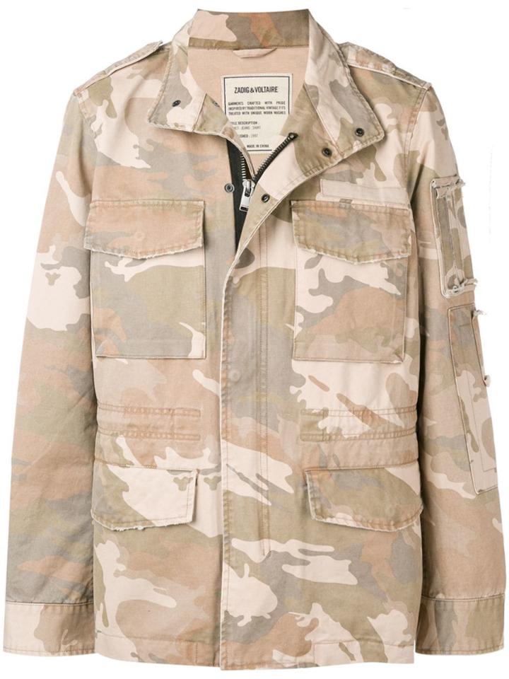 Zadig & Voltaire Bernard Camouflage Coat - Neutrals