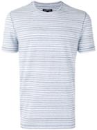 Michael Kors Striped T-shirt, Men's, Size: Large, Blue, Cotton