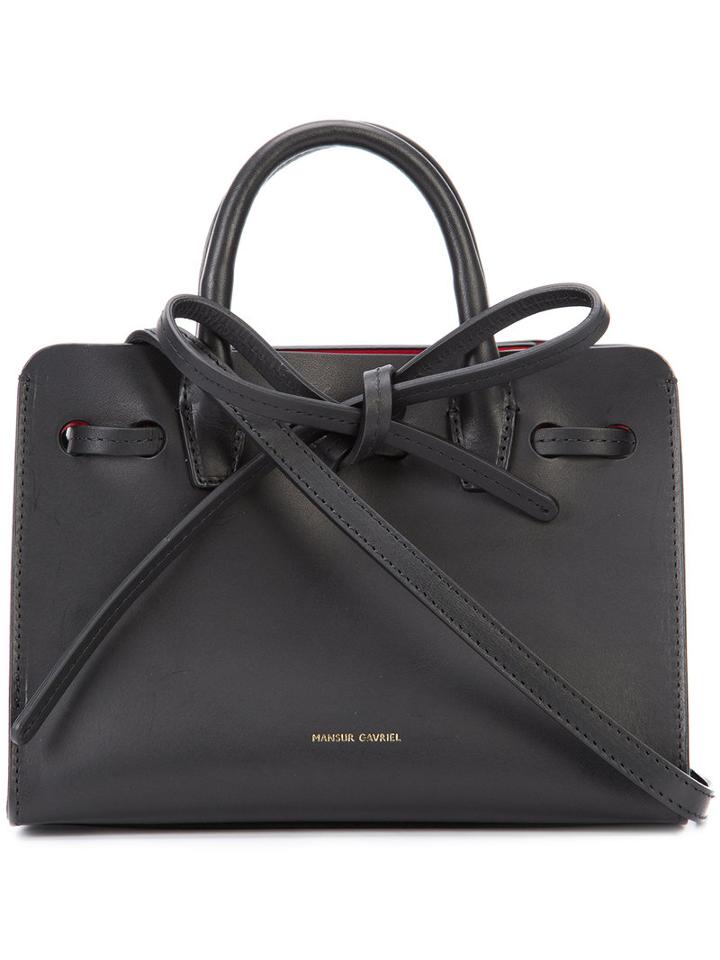 Mansur Gavriel 'mini Mini Sun' Tote, Women's, Black, Leather