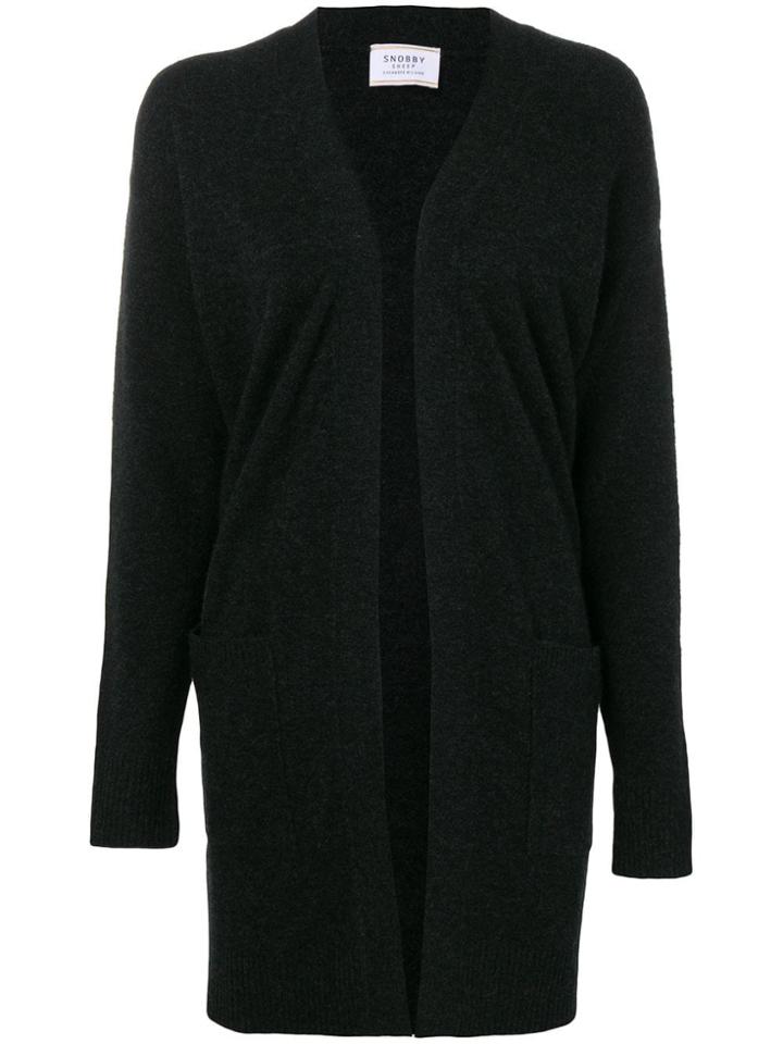Snobby Sheep Long Length Cardigan - Black