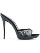 Maison Ernest Passione Slip On Heeled Sandals - Black