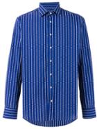 Etro - Woven Stripe Shirt - Men - Cotton - 40, Blue, Cotton