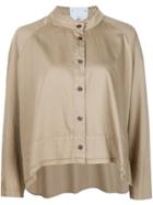 Lost & Found Rooms Band Collar Shirt - Nude & Neutrals
