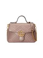 Gucci Gg Marmont Small Top Handle Bag - Pink