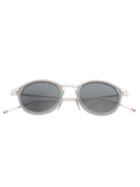 Thom Browne - Round Sunglasses - Men - Acetate/silver/glass - One Size, Grey, Acetate/silver/glass