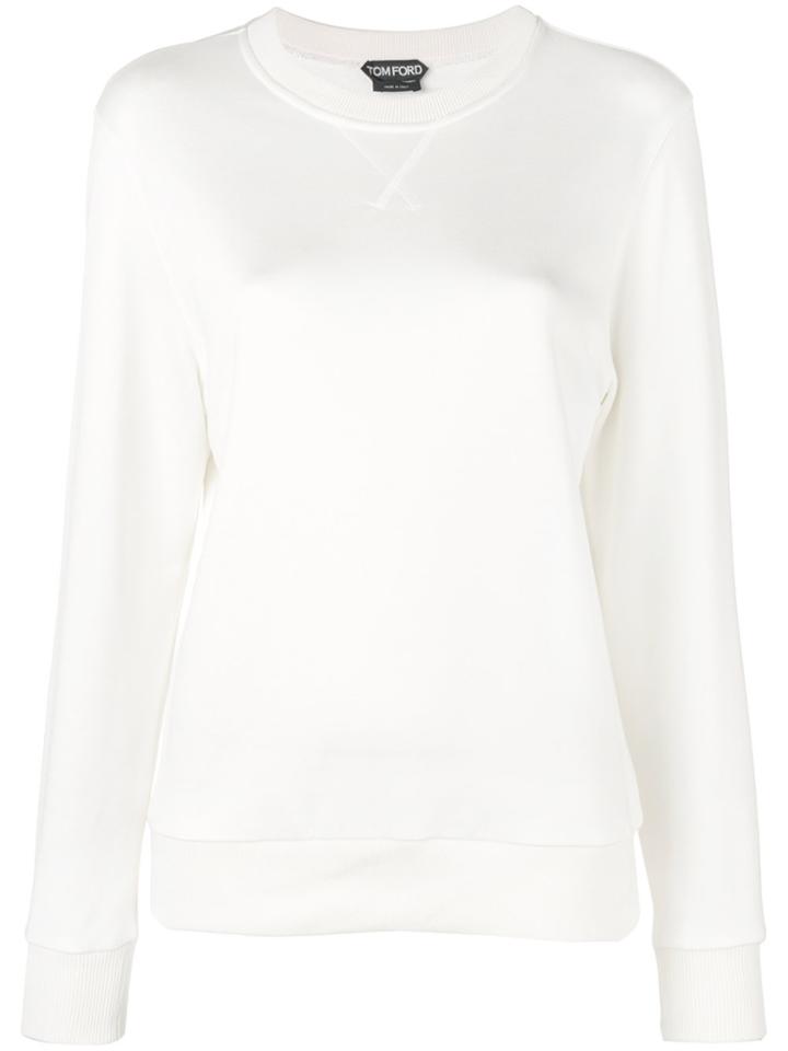Tom Ford Crew-neck Fitted Sweatshirt - White