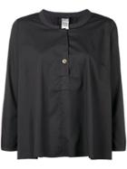 Kristensen Du Nord Boxy Round Neck Blouse - Black