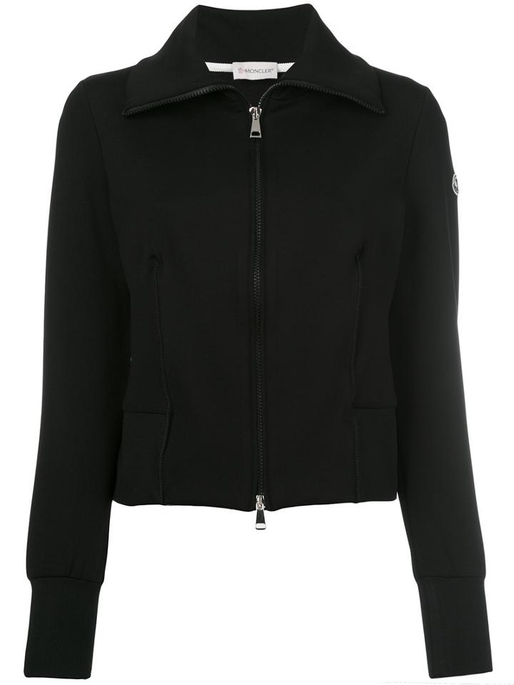 Moncler - Poli Stretch Zipped Cardigan - Women - Polyamide/polyester/spandex/elastane - S, Black, Polyamide/polyester/spandex/elastane