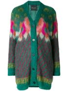 Roberto Collina Patterned Long Cardigan - Green