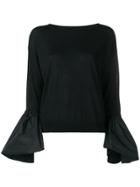 Moncler Parachute Sleeve Sweater - Black