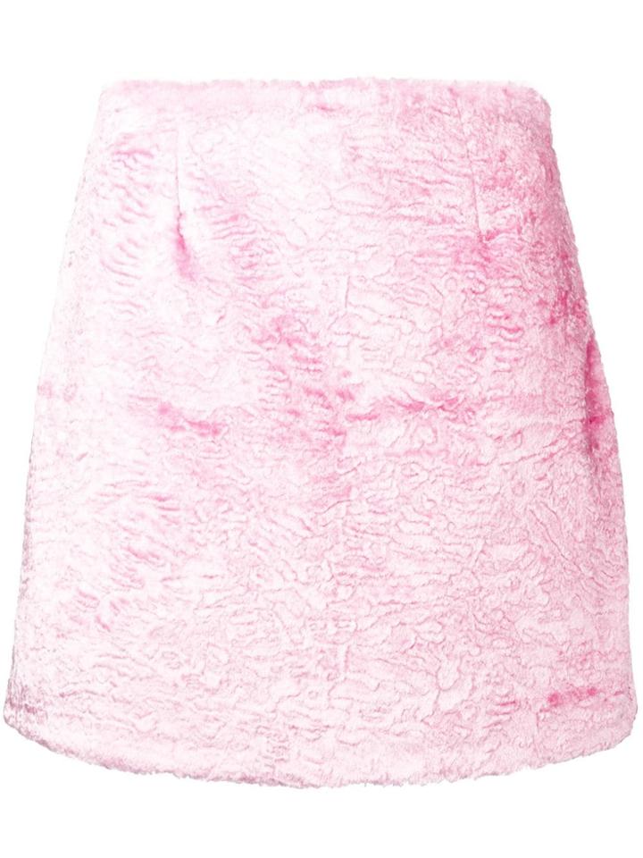Vivetta Kollwitz Textured Skirt - Pink & Purple