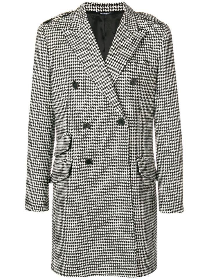 Dolce & Gabbana Double Breasted Coat - White