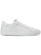 Hide & Jack Embossed Low Top Trainers - White