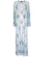 Jenny Packham Long Sequin Cardigan - Blue