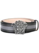 Versace - Palazzo Medusa Belt - Men - Calf Leather - 90, Grey, Calf Leather