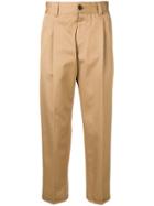 Pt01 Cropped Trousers - Brown