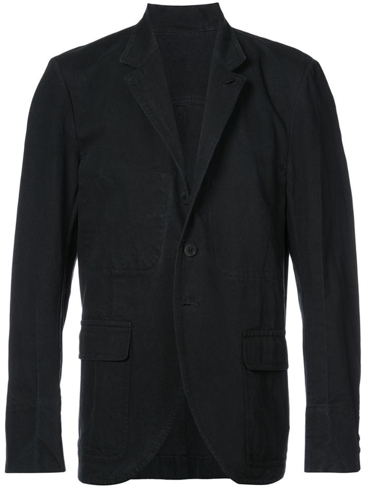 Isabel Benenato Single Breasted Blazer - Black