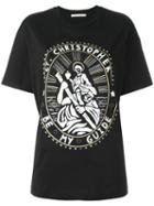 Christopher Kane Saint Christopher T-shirt, Women's, Size: Large, Black, Cotton