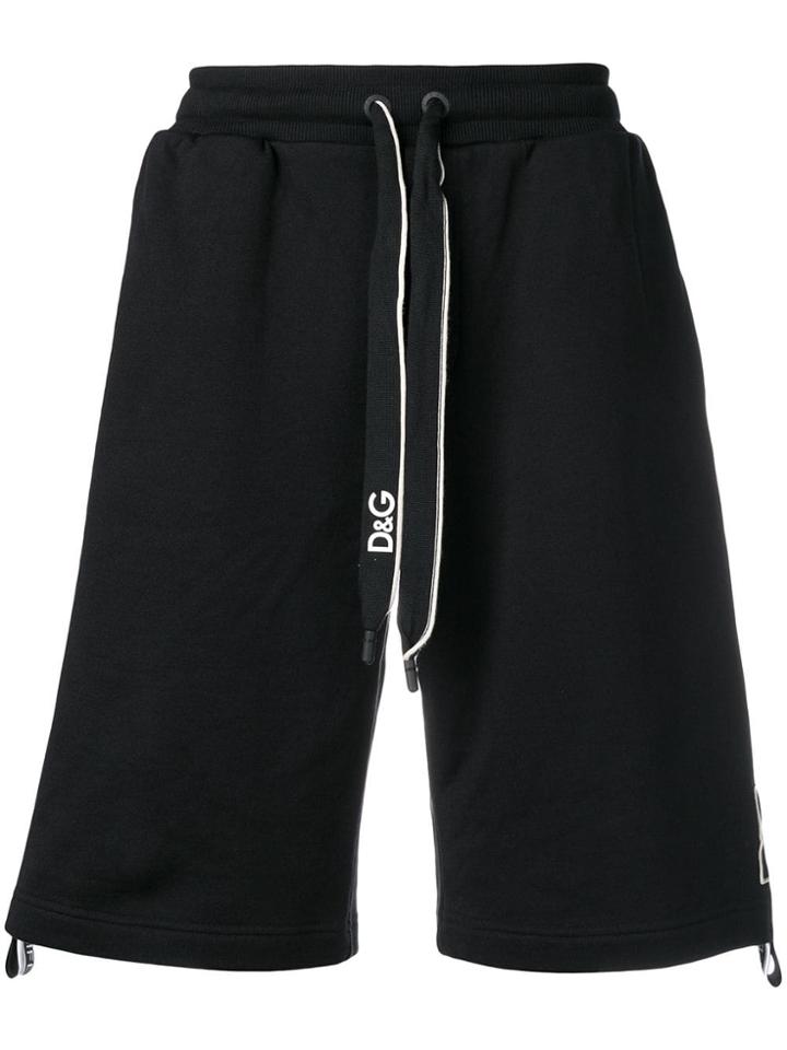 Dolce & Gabbana Long Track Shorts - Black