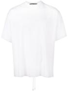 Y / Project Drawstring Back Oversized T-shirt - White
