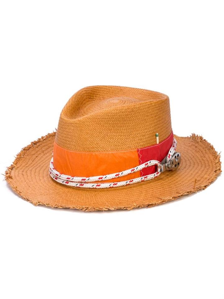 Nick Fouquet Cord Detail Sun Hat - Brown