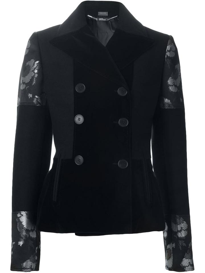 Alexander Mcqueen Hibiscus Double Breasted Jacket