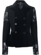 Alexander Mcqueen Hibiscus Double Breasted Jacket
