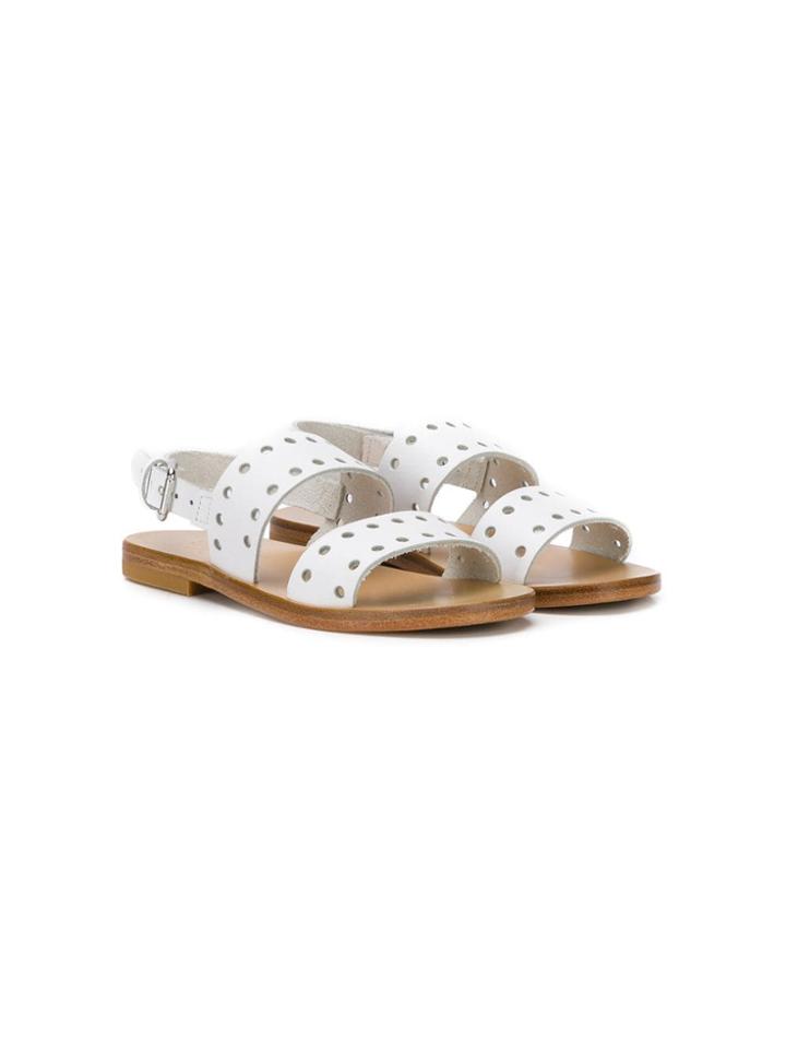 Bonpoint Cut Out Sandals - White