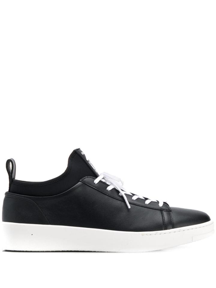 Kenzo Layered Lace-up Sneakers - Black