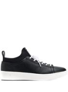 Kenzo Layered Lace-up Sneakers - Black