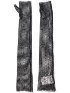 Philosophy Di Lorenzo Serafini Sheer Mesh Long Gloves - Black