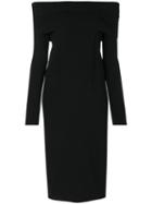 Tom Ford - Off Shoulder Evening Dress - Women - Polyester/viscose - M, Black, Polyester/viscose