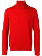 Roberto Collina Cashmere Roll Neck Jumper - Red