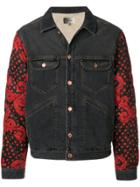 Isabel Marant Quilted Sleeve Denim Jacket - Black