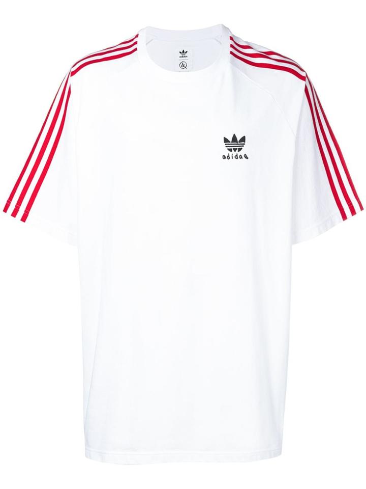 Adidas Plain Brand T-shirt - White