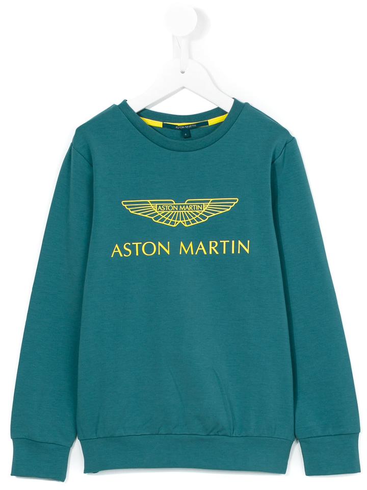 Aston Martin Kids - Logo Sweatshirt - Kids - Cotton/spandex/elastane - 12 Yrs, Boy's, Blue