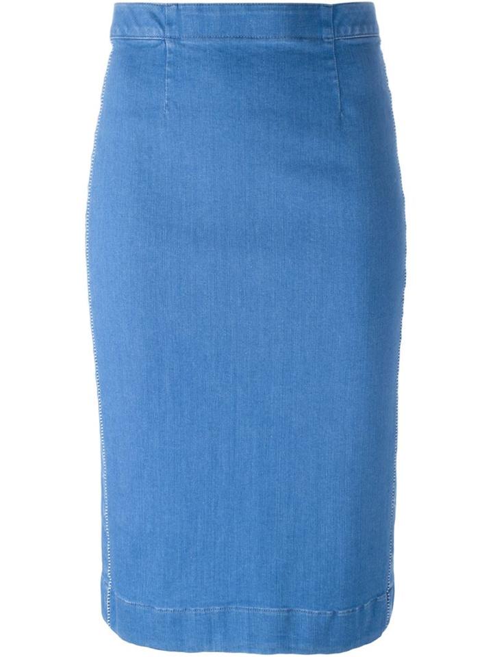Each X Other Denim Pencil Skirt