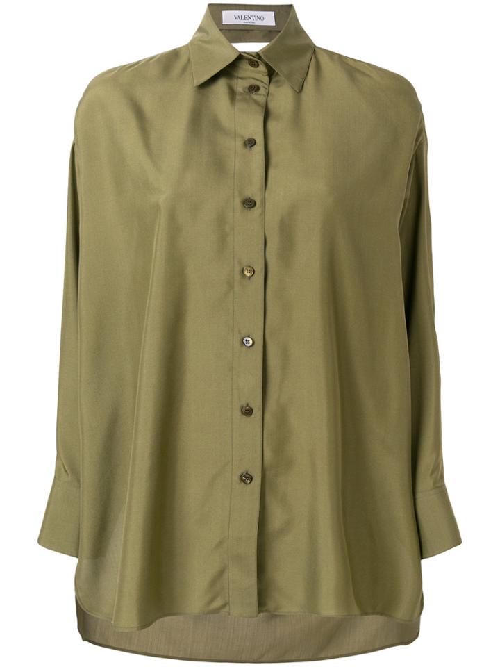 Valentino Cut-out Shirt - Green