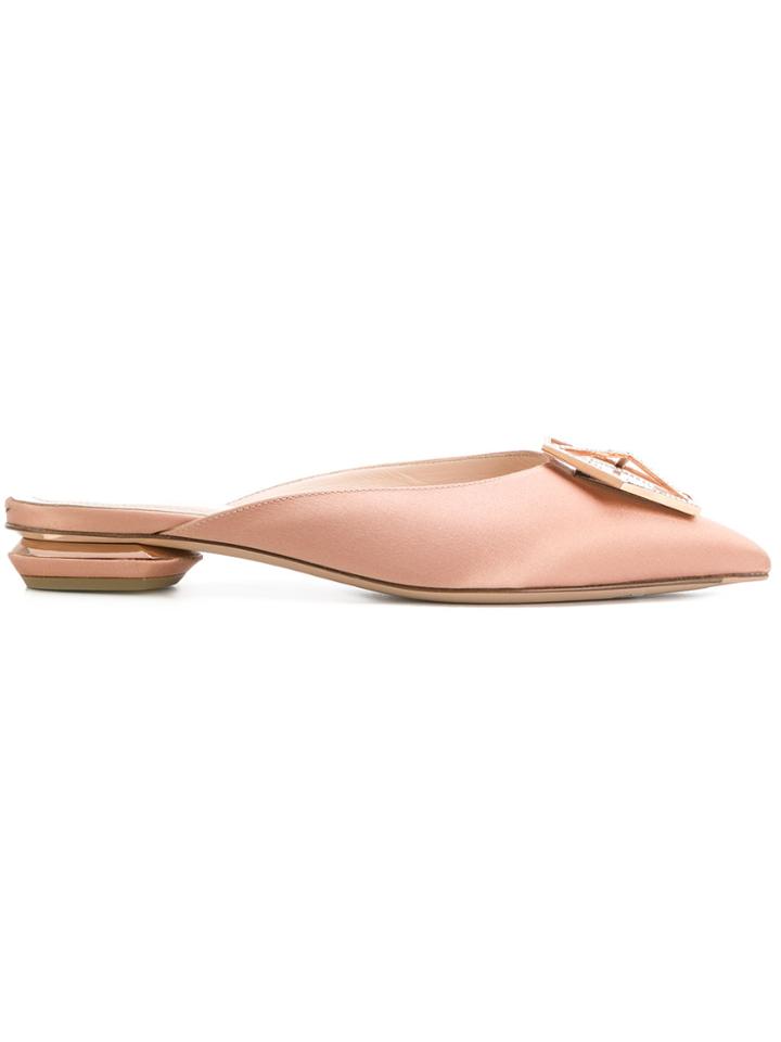 Nicholas Kirkwood Jewel Eden Mules - Pink & Purple